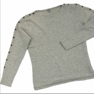 Anthropologie One Girl Who Gray Sweater